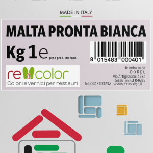 Malta pronta bianca Recolor - confezione 1 Kg